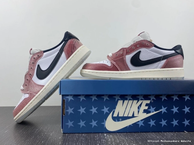 Official Maikesneakers 1 'RED FN0432-017 OG LOW X JORDAN AIR ROOM TROPHY BLACK' 0801